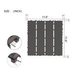 WRIGHTMASTER 1ft. x 1ft. Quick Deck Plastic & Polypropylene Interlocking Deck Tile in Midnight Blue-8 (44 sq. ft. per Box)