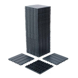 WRIGHTMASTER 1ft. x 1ft. Quick Deck Plastic & Polypropylene Interlocking Deck Tile in Midnight Blue-8 (44 sq. ft. per Box)