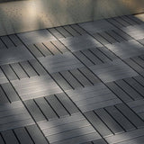 WRIGHTMASTER 1ft. x 1ft. Quick Deck Plastic & Polypropylene Interlocking Deck Tile in Midnight Blue-8 (44 sq. ft. per Box)