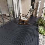 WRIGHTMASTER 1ft. x 1ft. Quick Deck Polypropylene Interlocking Deck Tile in Midnight Blue (48 sq. ft. per Box)