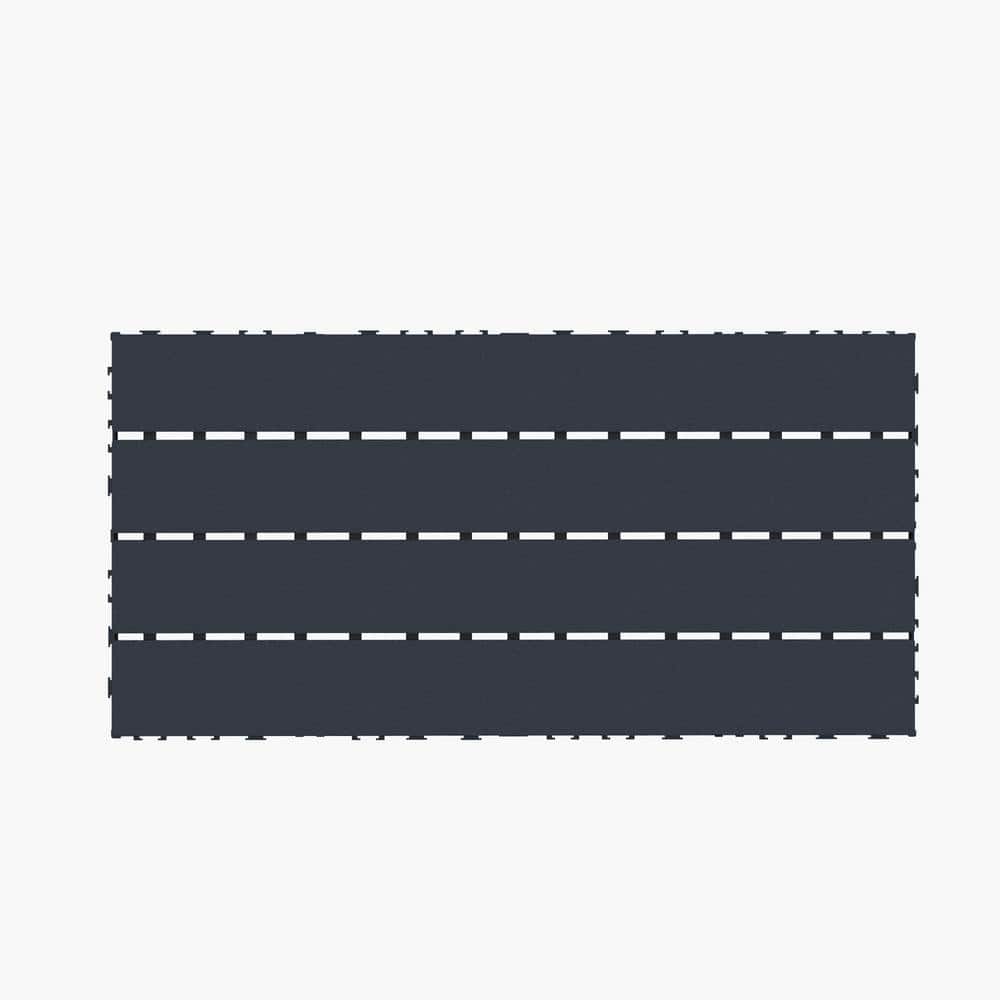 WRIGHTMASTER 1ft. x 1ft. Quick Deck Polypropylene Interlocking Deck Tile in Midnight Blue (48 sq. ft. per Box)