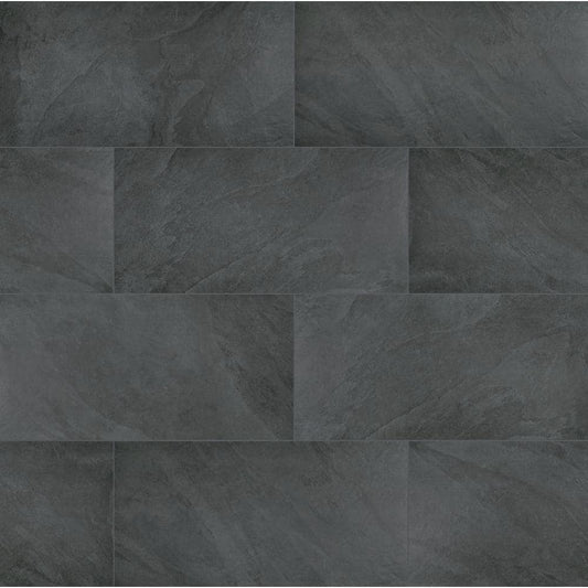 MSI Midnight Montage 2 cm. x 24 in. x 48 in. Matte Porcelain Stone Look Paver Tile 56 sq. ft. / pallet)