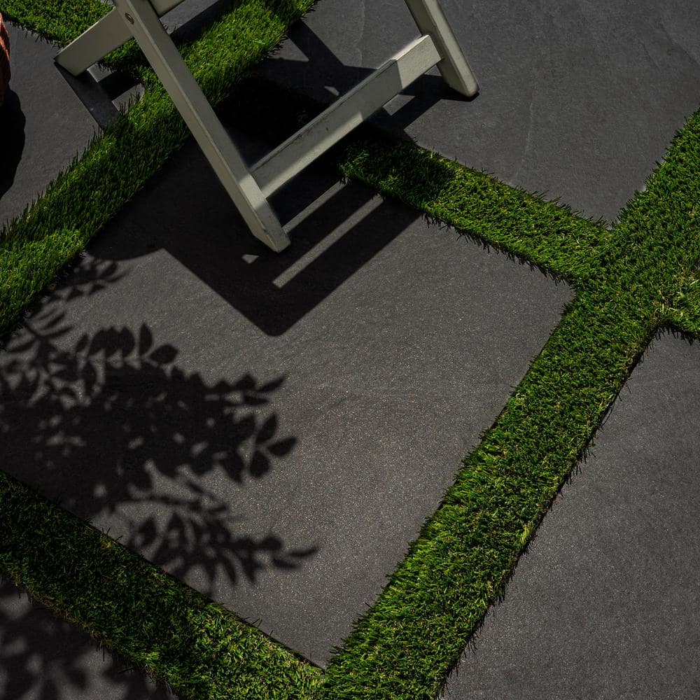 MSI Midnight Montage 2 cm. x  24 in. x 24 in. Matte Porcelain Stone Look Paver (8 sq. ft./Case)