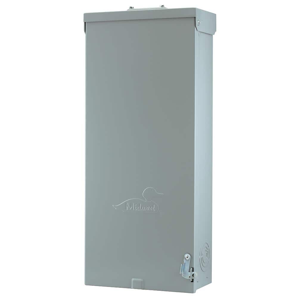 Midwest Electric Products Midwest 200 Amp 4-Space 4-Circuit Main Breaker Load Center with Feed Thru Lugs