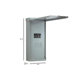 Midwest Electric Products Midwest 200 Amp 4-Space 4-Circuit Main Breaker Load Center with Feed Thru Lugs