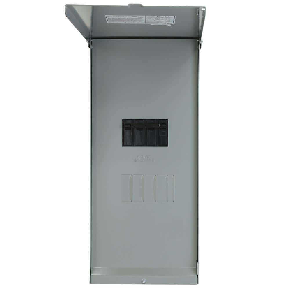 Midwest Electric Products Midwest 200 Amp 4-Space 4-Circuit Main Breaker Load Center with Feed Thru Lugs