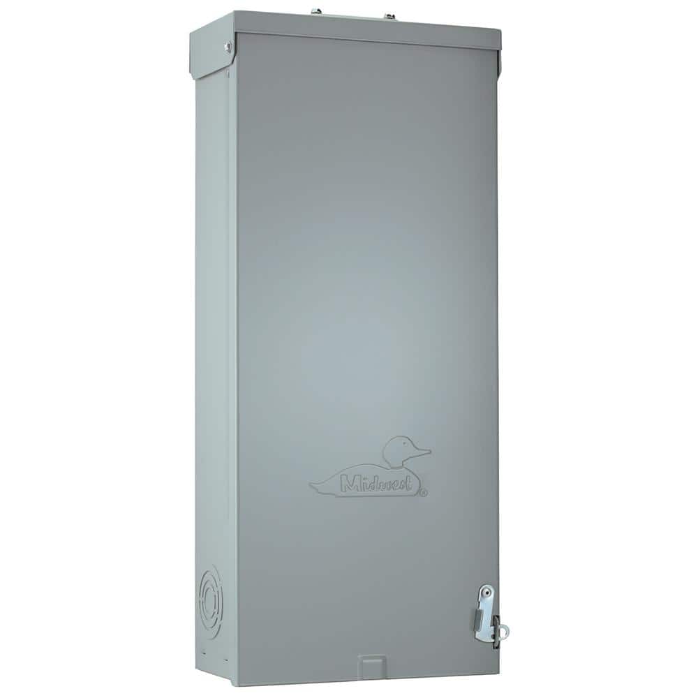 Midwest Electric Products Midwest 200 Amp 4-Space 4-Circuit Main Breaker Load Center with Feed Thru Lugs