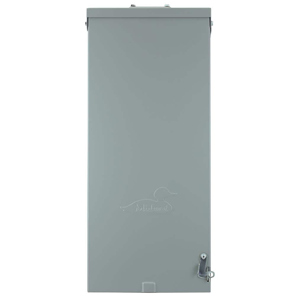 Midwest Electric Products Midwest 200 Amp 4-Space 4-Circuit Main Breaker Load Center with Feed Thru Lugs