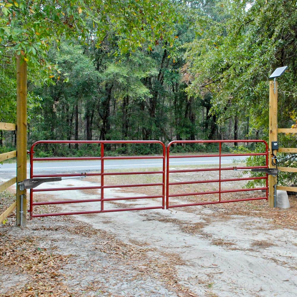 Mighty Mule Light Duty Dual Swing Gate Opener Solar Capable