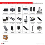 Mighty Mule Medium Duty Single Swing Gate Opener with Solar Panel Combo Kit Smart Capable