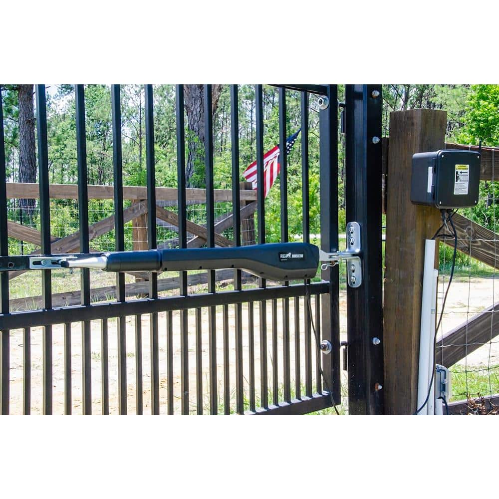 Mighty Mule Heavy Duty Single Swing Smart Ready Gate Opener Estate Combo Kit Solar Capable