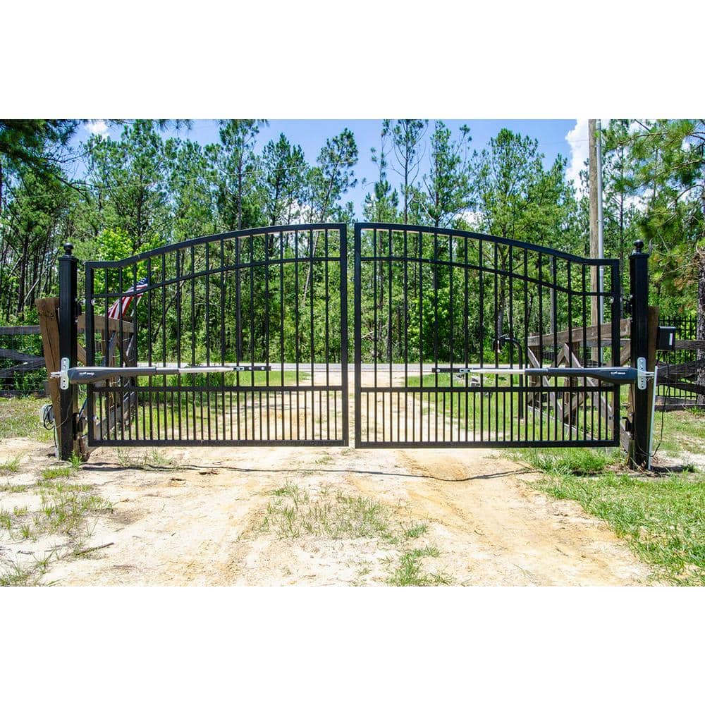 Mighty Mule Heavy Duty Dual Swing Smart Ready Gate Opener Estate Combo Kit Solar Capable