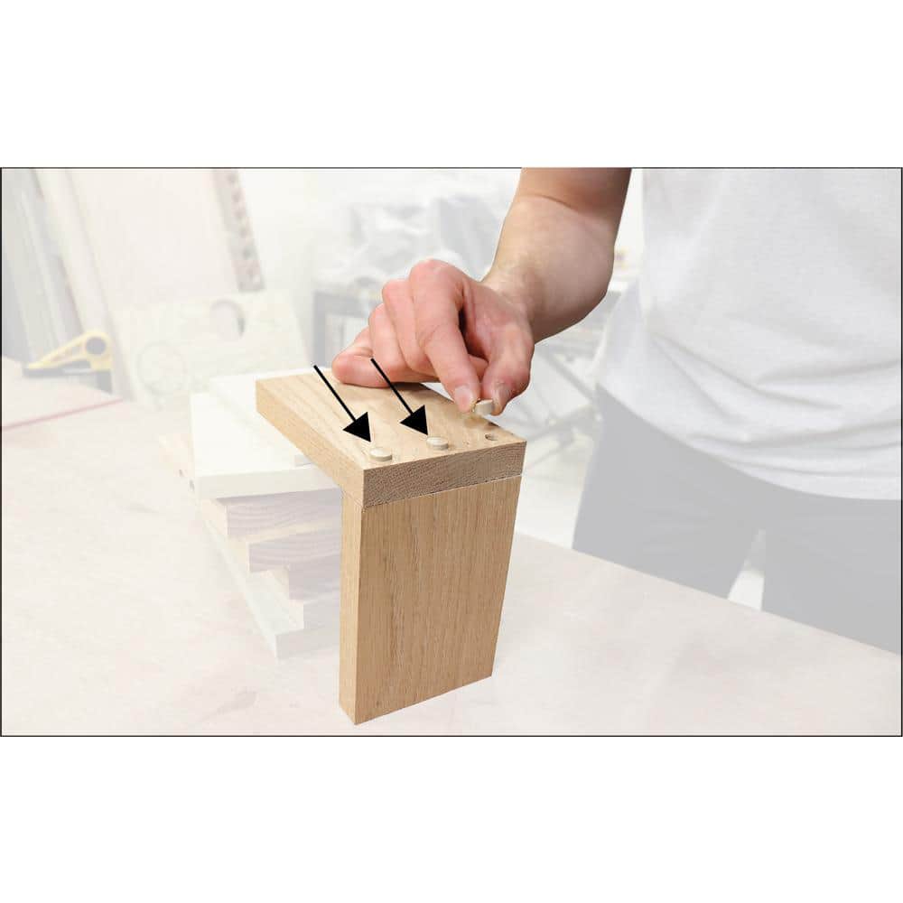 Milescraft Wood Plug Kit - Assorted Birch Plugs and Buttons (300 pieces kit)