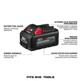 Milwaukee M18 18-Volt Cordless ROCKET Tower Light + 21° Framing Nailer Kit with Two 6.0Ah HIGH OUTPUT Batteries
