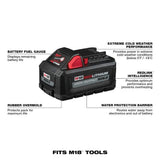 Milwaukee M18 FUEL 18-Volt Brushless 4-1/2 in./5 in. Cordless Angle Grinder Kit, Paddle Switch No-Lock, with 4-1/2 in. Diamond Blade