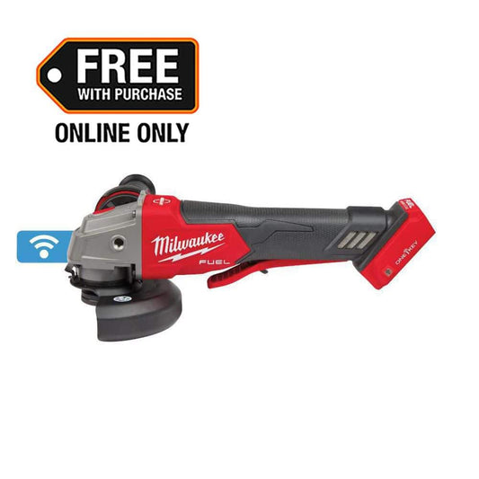 Milwaukee M18 FUEL 18-Volt Lithium-Ion Brushless Cordless 4-1/2 in. to 5 in. Braking Angle Grinder (Tool-Only)