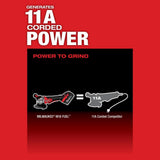 Milwaukee M18 FUEL 18-Volt Brushless Cordless 4-1/2 in./5 in. Angle Grinder with Paddle Switch and Wheel (Tool-Only)