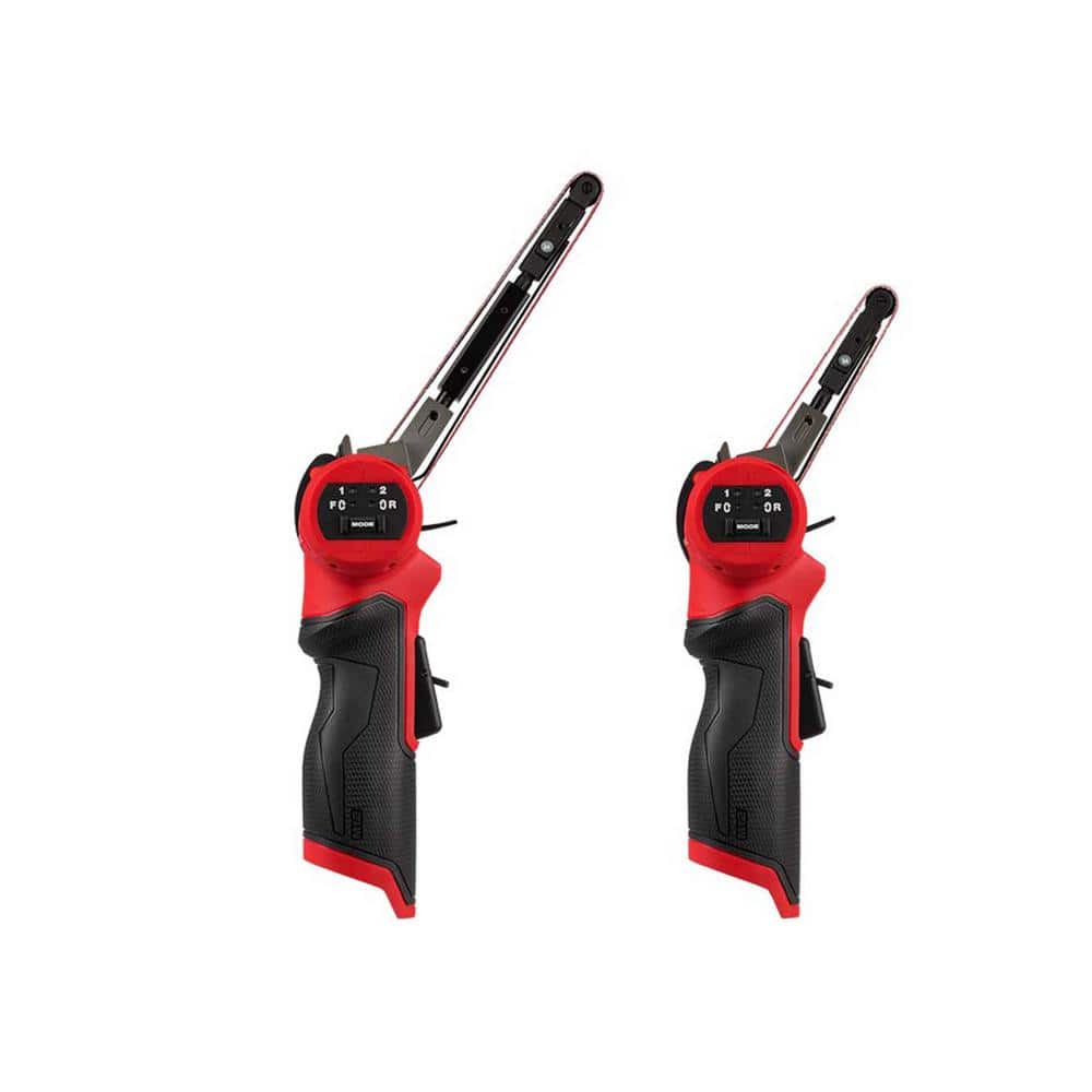 Milwaukee M12 FUEL 12V Lithium‑Ion Brushless Cordless 1/2 in. x 18 in. & 3/8 in. x 13 in. Bandfile Combo (Tools-Only)