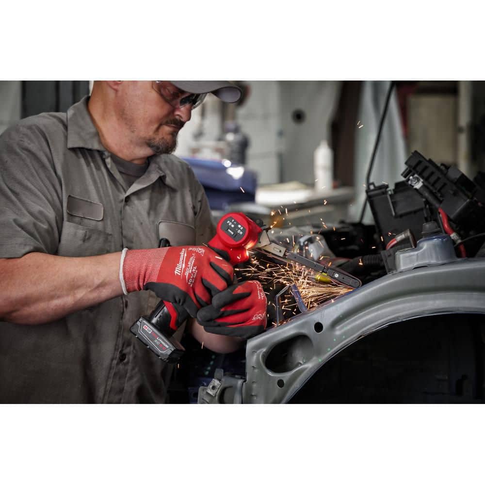 Milwaukee M12 FUEL 12V Lithium-Ion Brushless Cordless 1/2 in. x 18 in. Bandfile and M12 FUEL 3 in. Cut Off Saw