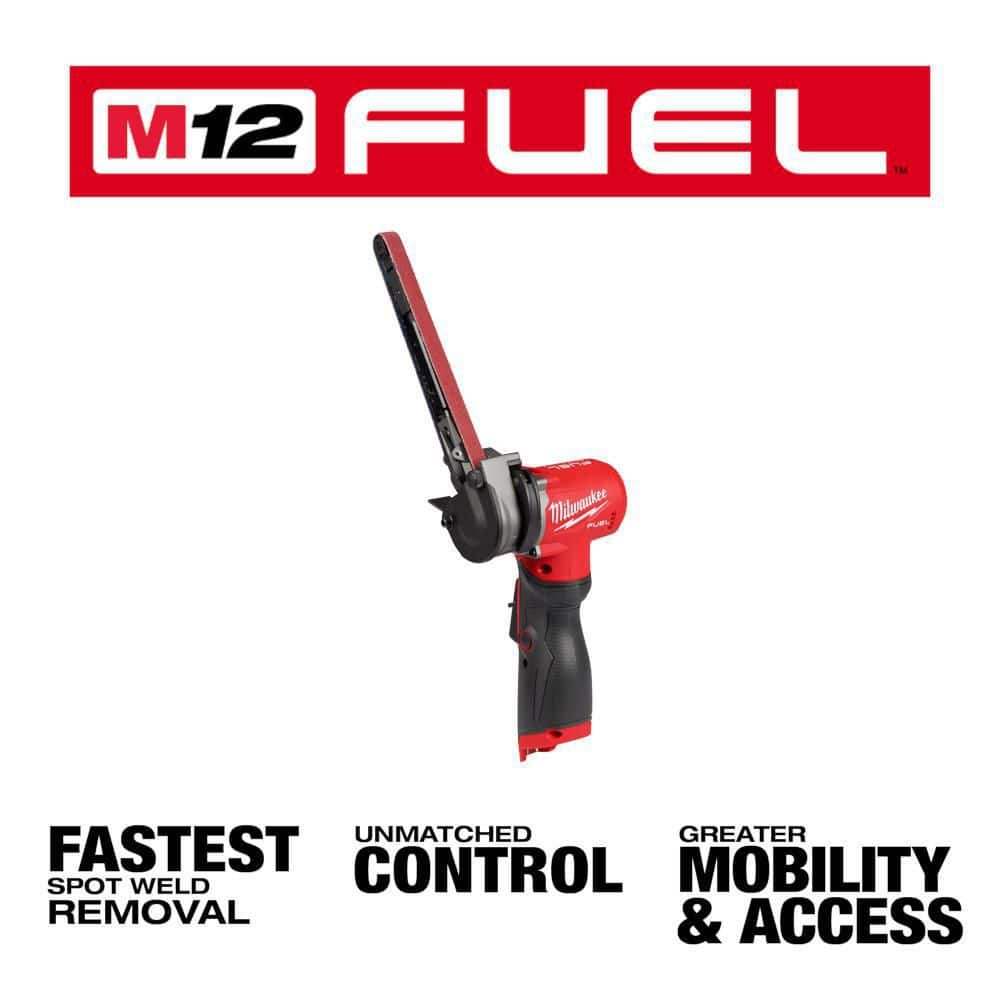 Milwaukee M12 FUEL 12V Lithium-Ion Brushless Cordless 1/2 in. x 18 in. Bandfile (Tool-Only)