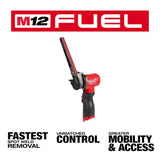 Milwaukee M12 FUEL 12-Volt Lithium-Ion Brushless Cordless 1/2 in. x 18 in. Bandfile with M12 2 in. Planer