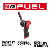 Milwaukee M12 FUEL 12-Volt Lithium-Ion Brushless Cordless 3/8 in. x 13 in. Bandfile with M12 2-Tool Combo Kit