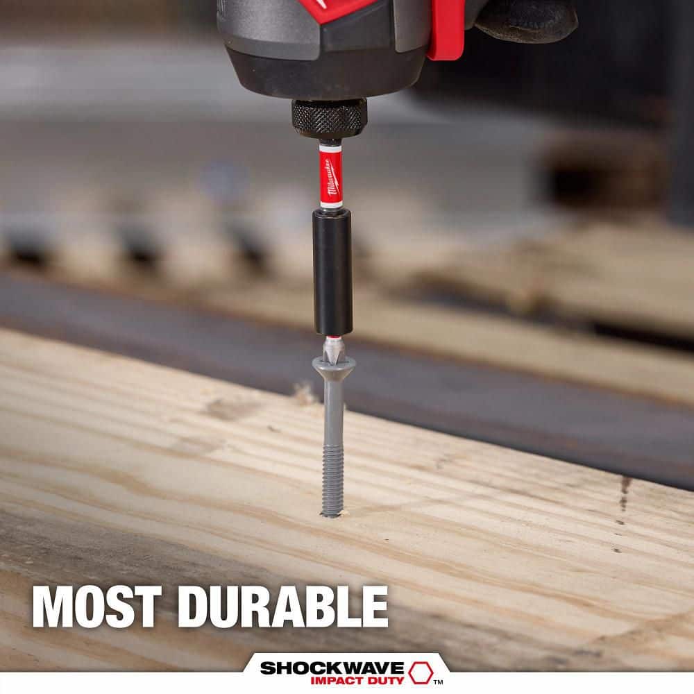 Milwaukee SHOCKWAVE Impact Duty 6 in. Magnetic Bit Holder, 1/4 in. Hex