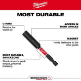 Milwaukee SHOCKWAVE Impact Duty 12 in. Magnetic Bit Holder, 1/4 in. Hex
