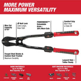 Milwaukee 24 in. Adaptable Bolt Cutter with POWERMOVE Extendable Handles + 14 in. Adaptable Bolt Cutter (Set of 2)