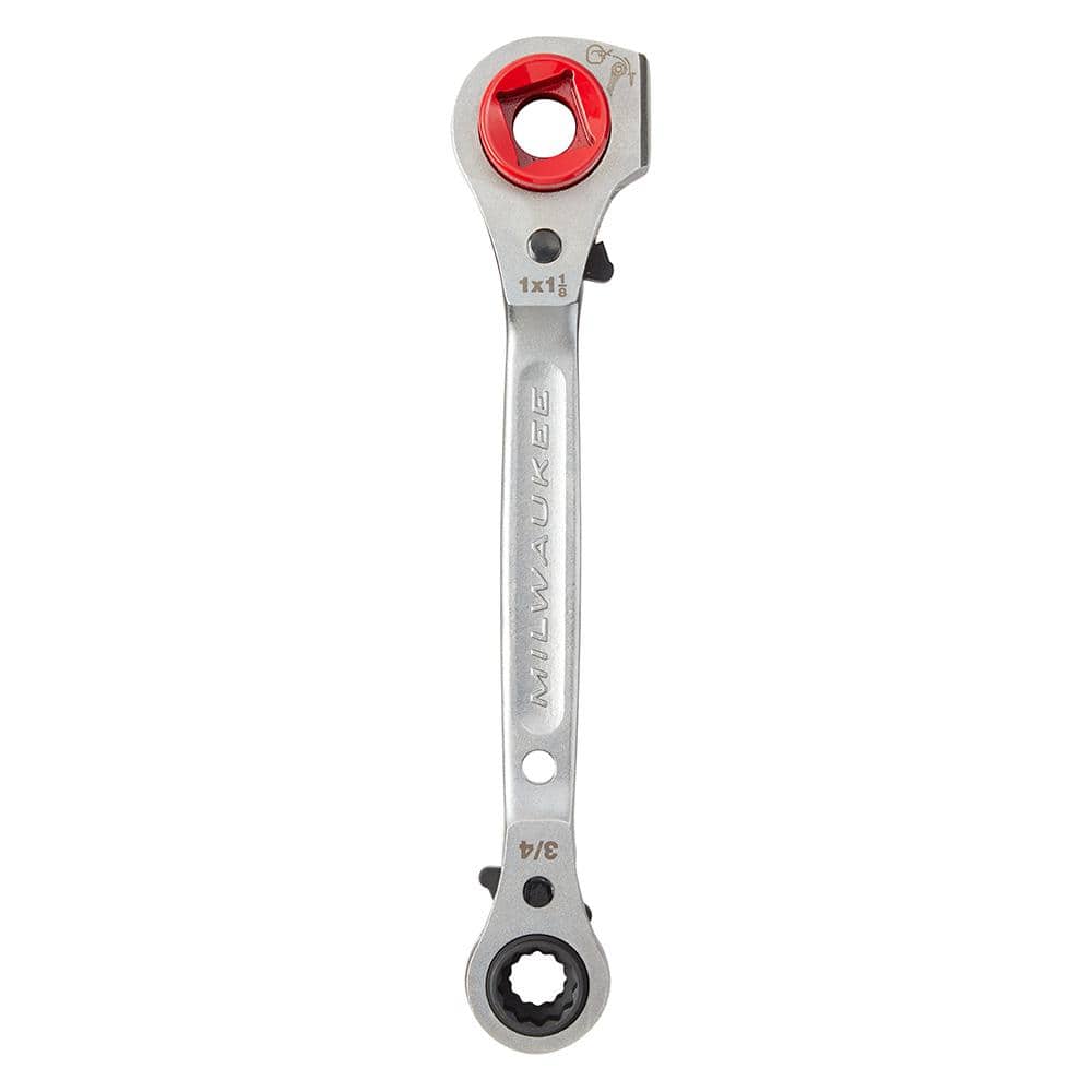 Milwaukee Lineman's 5-in-1 Ratcheting Wrench, 11.25 in Length