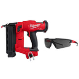 Milwaukee M18 FUEL Gen II 18‑Gauge Brad Nailer, 18-Volt Brushless Cordless with Clear Performance Safety Glasses