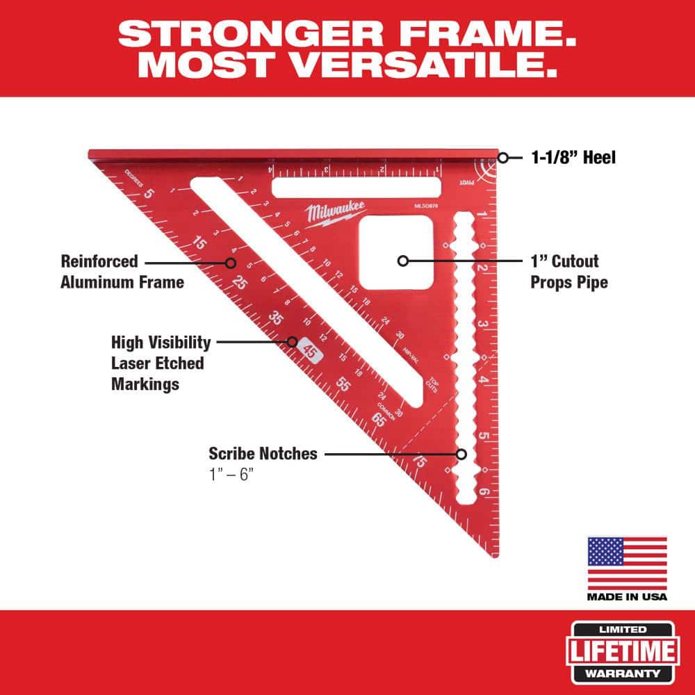 Milwaukee 7 in. Rafter Square (2-Pack)