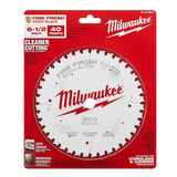 Milwaukee 6-1/2 in. Fine Finish Circular Saw Blade, 40-Tooth (2-Pack)