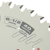 Milwaukee 6-1/2 in. Fine Finish Circular Saw Blade, 40-Tooth (2-Pack)
