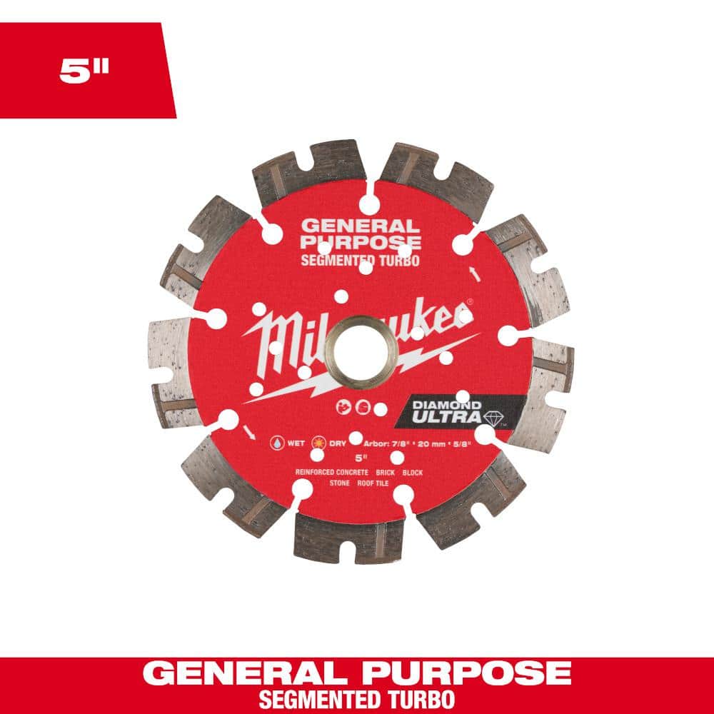 Milwaukee 5 in. Ultra Segmented General-Purpose Diamond Blade