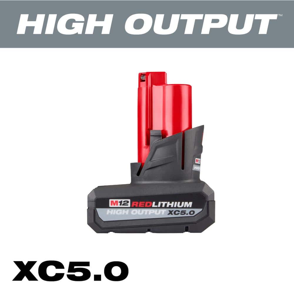 Milwaukee M12 FUEL 12V 3 in. Brushless Cordless Cut-Off Saw Kit with XC High Output 5.0Ah Battery Pack