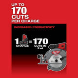 Milwaukee M12 FUEL 12-Volt Brushless 5-3/8 in. Cordless Circular Saw with 4.0Ah M12 Battery
