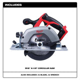 Milwaukee M18 18V Lithium-Ion Cordless 6-1/2 in. Circular Saw Kit with (2) 5.0Ah Batteries and Charger