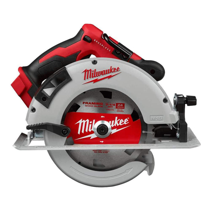 Milwaukee M18 18V Lithium-Ion Brushless Cordless 7-1/4 in. Circular Saw with 5.0Ah Battery