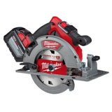 Milwaukee M18 FUEL 18V Brushless Cordless 7-1/4 in. Circular Saw Kit with 12.0Ah Battery, Rapid Charger and Bag