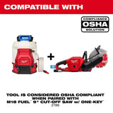 Milwaukee M18 FUEL ONE-KEY 18-Volt Brushless Cordless 9 in. Cut-Off Saw Kit with (2) 12.0Ah Batteries & Rapid Charger