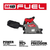 Milwaukee M18 FUEL 18V Brushless 6-1/2 in. Cordless Plunge Track Saw Combo Kit with Carbide Laminate Blade