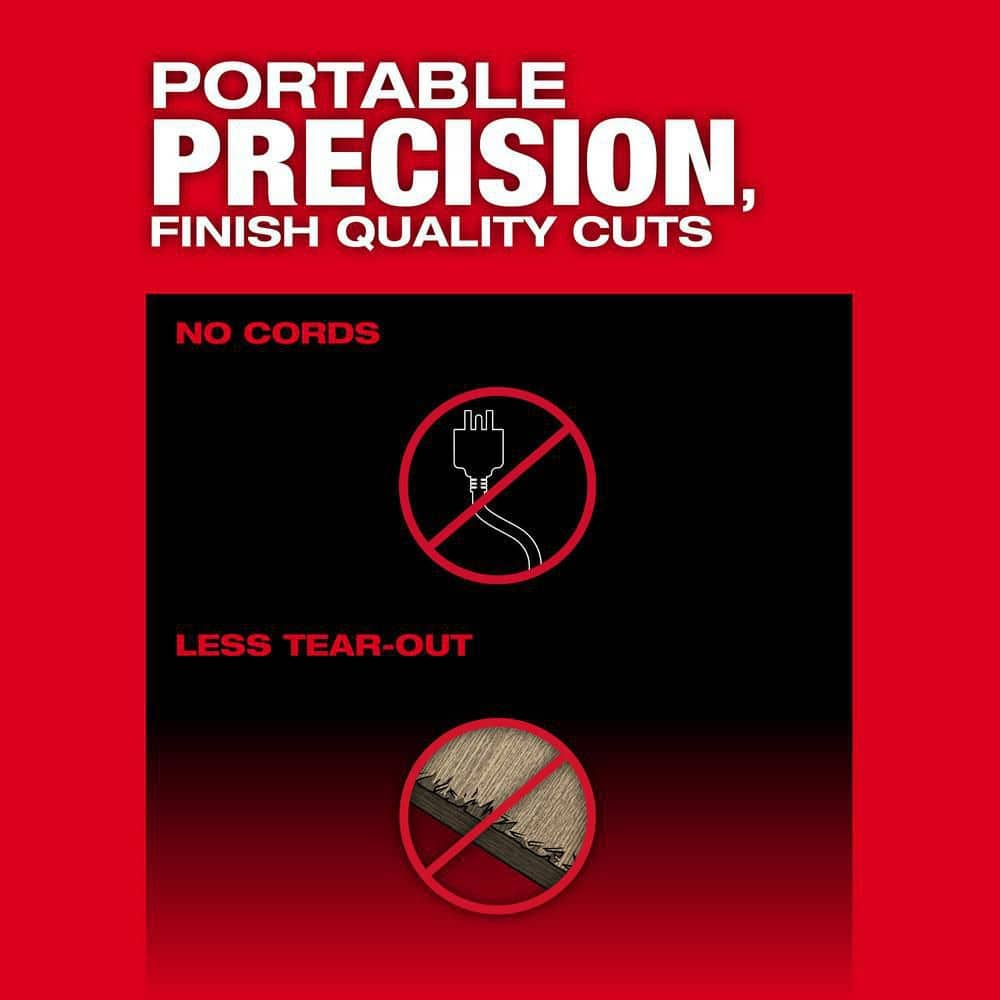 Milwaukee M18 FUEL 18V Lithium‑Ion Brushless Cordless 6-1/2 in. Plunge Track Saw Kit with Carbide Finish & General Purpose Blades