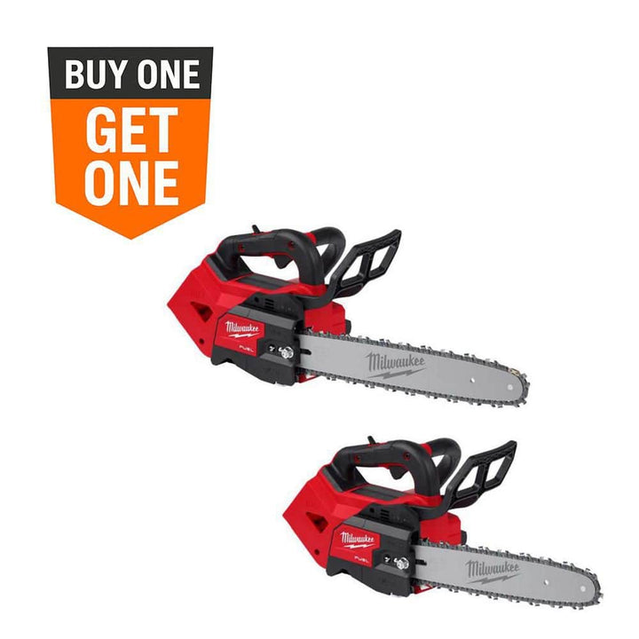 Milwaukee M18 FUEL 14 in. & 12 in. Top Handle 18V Brushless Cordless Chainsaw Combo (Tool-Only, 2-Tool)