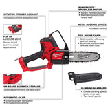 Milwaukee M18 FUEL 14 in. Top Handle 18V Lithium‑Ion Brushless Cordless Chainsaw & M18 FUEL 8 in. HATCHET Pruning Saw, Tool‑Only Combo (2826-20T/3004-20)