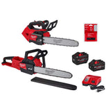 Milwaukee M18 FUEL 14 in. Top Handle 18V Lithium-Ion Brushless Cordless Chainsaw Kit with 8.0 Ah & 12.0 Ah Batteries and Charger (2-Tool)