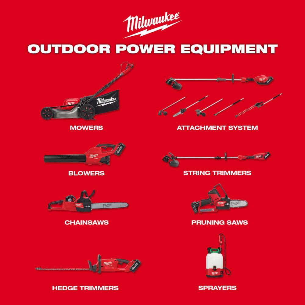 Milwaukee M18 FUEL 18V Brushless Cordless 8 in. HATCHET Pruning Saw + 14 in. Top Handle Chainsaw, Tool-Only (2-Tool Combo)