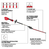 Milwaukee M18 FUEL 18V 24 in. Brushless Cordless Pole Articulating Hedge Trimmer (Tool-Only)