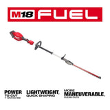 Milwaukee M18 FUEL 18-Volt 20 in. Brushless Cordless Short Pole Hedge Trimmer Kit with 8.0 Ah Battery and Rapid Charger