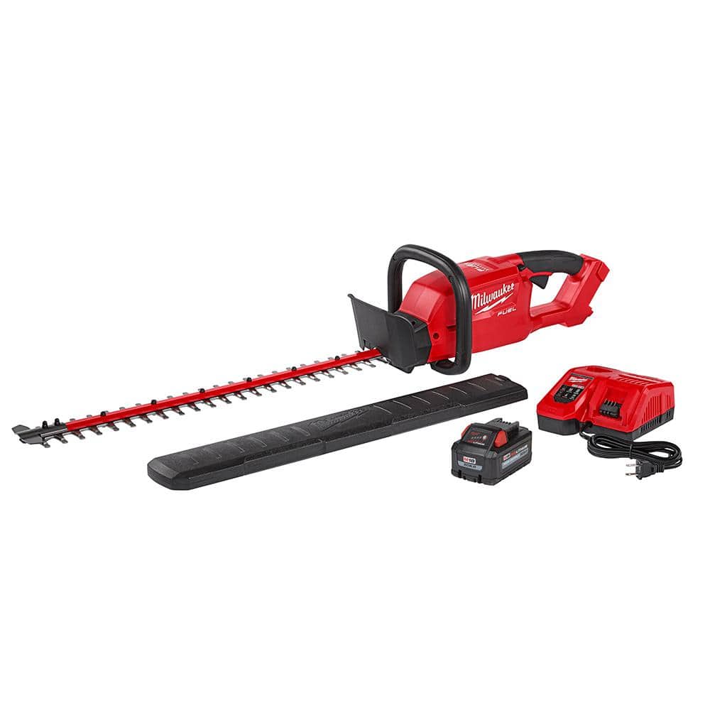 Milwaukee M18 FUEL 18V 24 in. Brushless Cordless Hedge Trimmer Kit with 8.0 Ah Battery and Charger